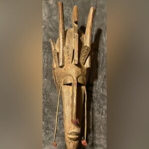 Handcrafted Tribal Wooden Mask in 🇲🇱 Mali, Africa